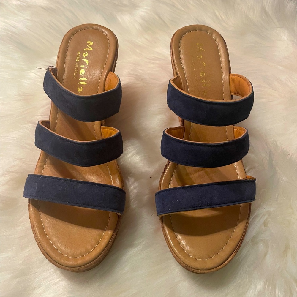 Italian wedges, Jean color. Super cute